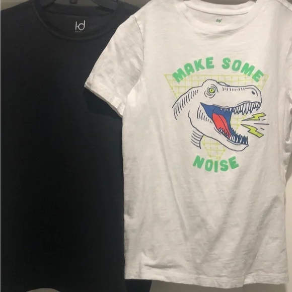 Lot of 2x: NWT [Ideology] Athletic & NWOT [dip] White Dinosaur T-Shirts - Y Sz L - Picture 5 of 12